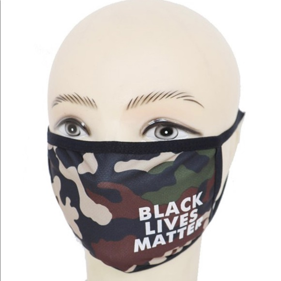 🔴3 for $12🔴Camo• Black Lives Matter Mask - Picture 3 of 3